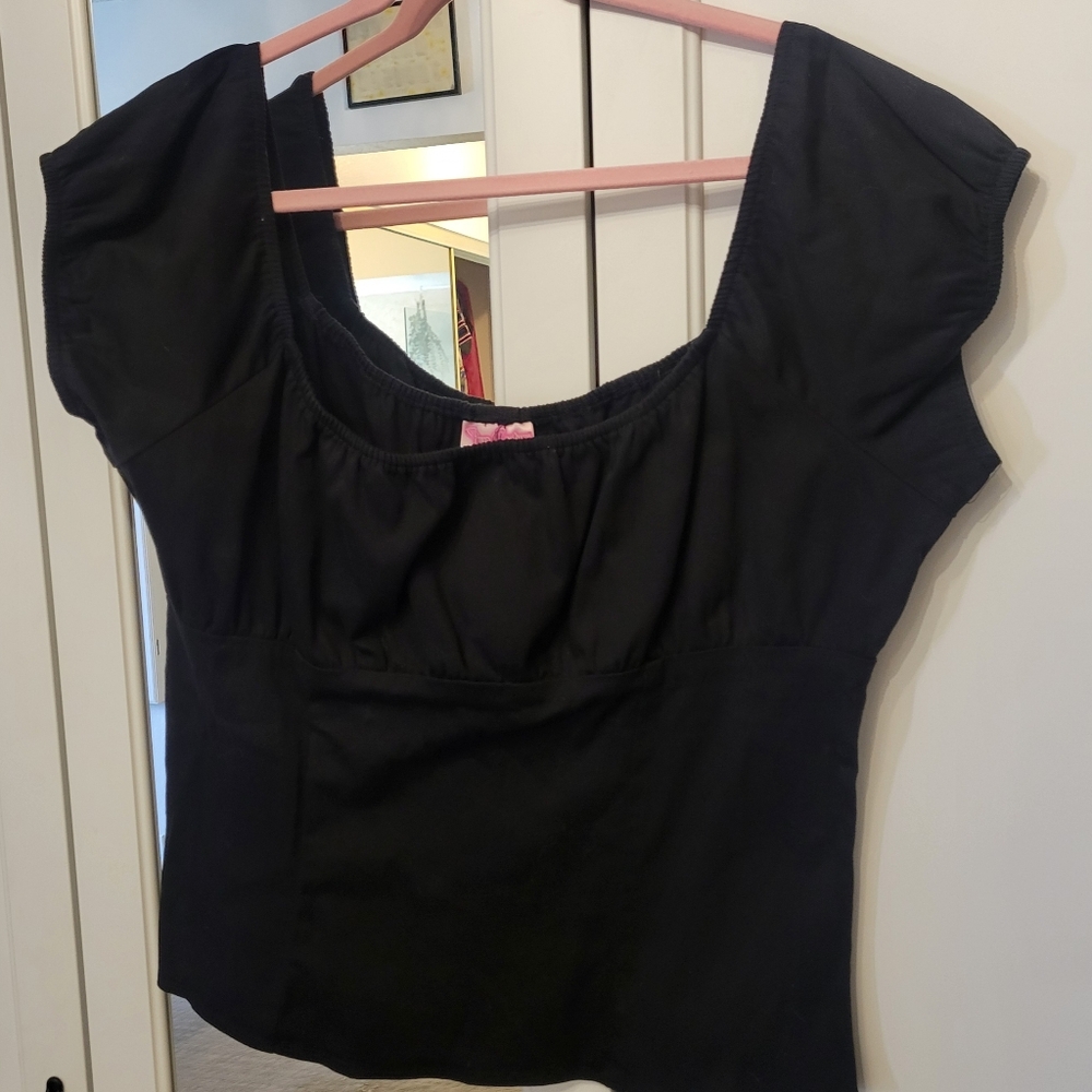 Pinup Couture Peasant Top 2x
